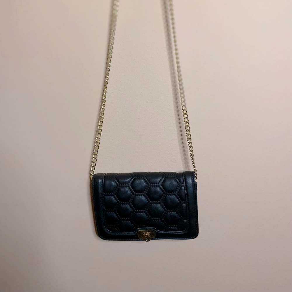 Small Black Quilted Purse